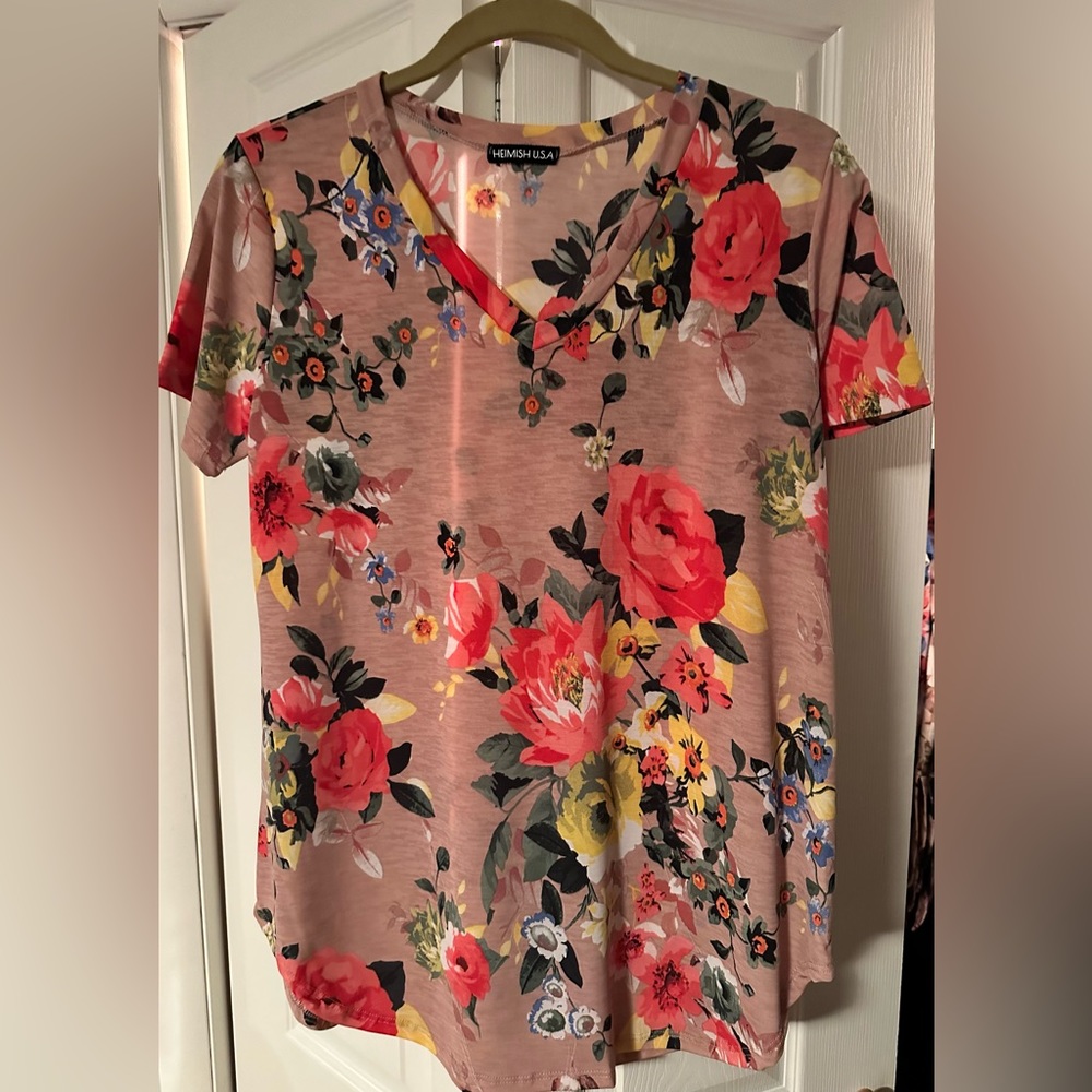 Adele Floral Top Size Medium
